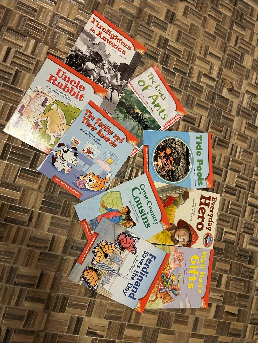 Scholastic Kids Board Book Lot with Orange-Trim Covers